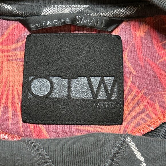Vans Off the Wall (OTW) Sweatshirt with Bamboo Leaf Print 100% Cotton - Picture 5 of 9